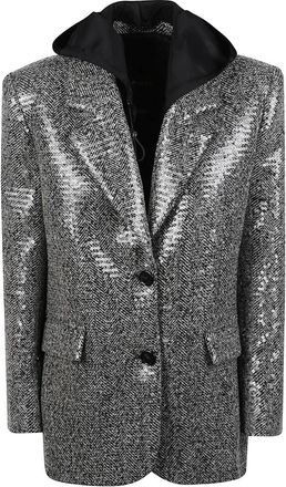 Pinko Pinko - Giunchiglia Jas - Dames - Jassen - Zwart - Maat: XS Leer