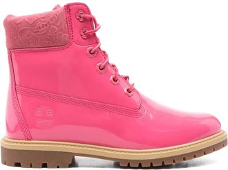 Timberland Lakleren veterlaarzen - Roze