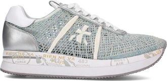 Premiata Grijsgroene Gehaakte Sneakers - Dames - Sneakers - Veelkleurig - 35 EU - Schoenen