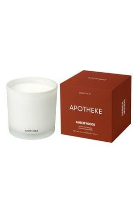 Apotheke Amber Woods Three-Wick Scented Candle in White at Nordstrom Rack