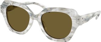 Tory Burch TY7215U 318473 Womens Sunglasses Brown Size 51
