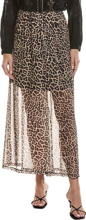 Johnny Was Mesh Gored Back Maxi Skirt