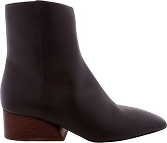 Bally Glenda Leather Boots In Ebano, Brand Size 38 ( US Size 7.5 )