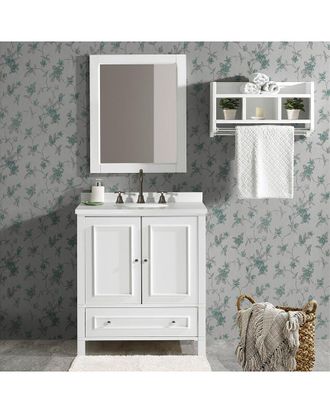 Alaterre Furniture Williamsburg 3Pc Wooden Bathroom Vanity Set