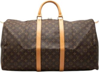 Louis Vuitton Pre-owned Keepall 55 - Dames - Vintage Weekendtas - Bruin - ONE Size - Vintage