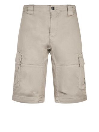 C.P. Company Multi-Pocket Stretch Cotton Shorts With Front Closure