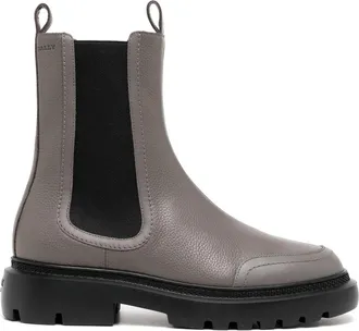 Bally Ginny leather Chelsea ankle boots - women - Leather - 35.5 - Grey
