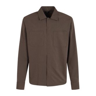Herno Casual Shirts, male, Brown, Size: XL Woven Shirt look2