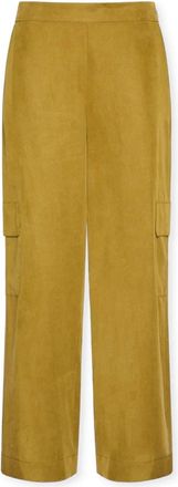 Elena Miro Luchtige Lyocell Blend Cargobroek - Dames - Wijde Broeken - Bruin - 6XL - Broeken