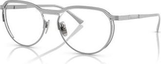 Ferrari 55mm Oval optical glasses in Silver at Nordstrom