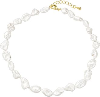 Untamed Petals Sea Breeze Freshwater Pearl Choker in Gold at Nordstrom
