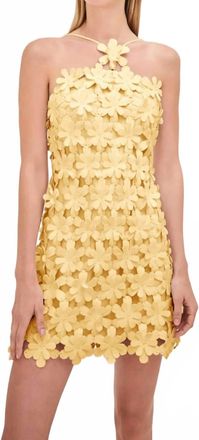Alexis Lily Mini Dress In Yellow