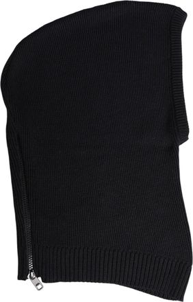 Dolce & Gabbana Mens Black Wool Whole Head Wrap Balaclava Hat Virgin Cashmere
