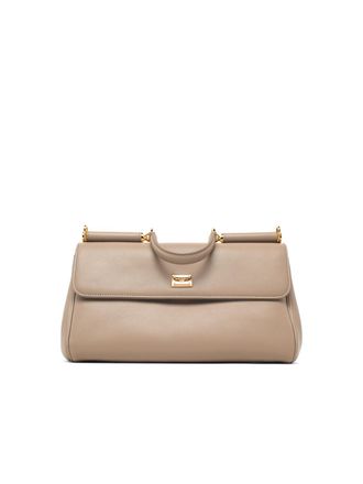 Dolce & Gabbana Borsa media My Sicily di Dolce & Gabbana in beige lear