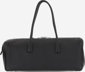 Saint Laurent Womens Shoulder Bag Hammered Leather Black