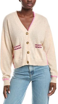 Brodie Mila Geo Trim Cashmere Cardigan