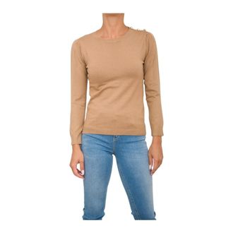 Emme Di Marella Round-neck Knitwear, female, Brown, XL, Mosca-005