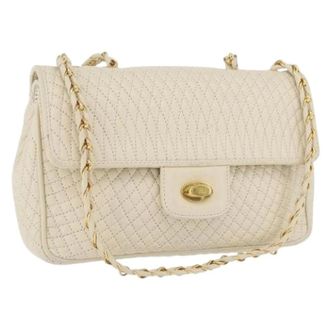 Bally Pre-owned Shoulder Bags, female, White, Size: ONE SIZE Pre-owned Shoulder Bag