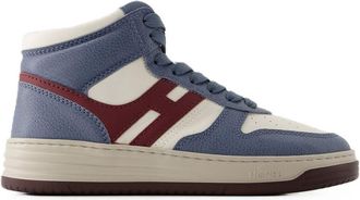Hogan Womens H630 Sneakers Leather Blue Shoes