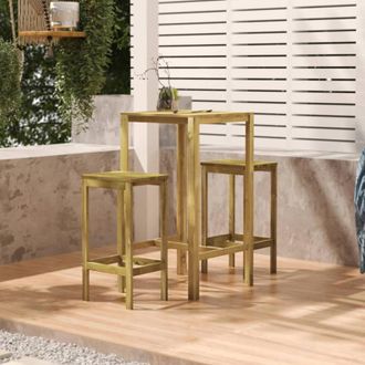 vidaXL Mesa De Bar Madera De Pino Impregnada 60x60x110 Cm Vidaxl