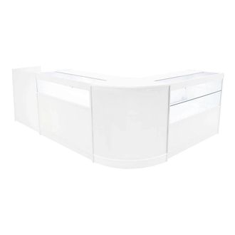 MonsterShop Gravity LED Shop Counter Set B1200, C1200, TB60 & & CM60 - White