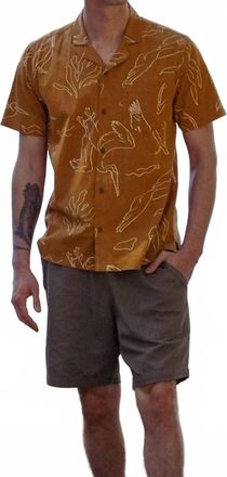 Bridge & Burn Mens Bodie Shirt In Shoreflight Amber