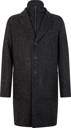 Herno Lange Jas - Heren - Mantel - Zwart - L - Wol - Jassen