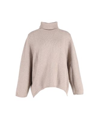 Toteme Toteme Turtleneck Sweater in Beige Wool