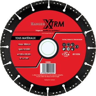 Hanger Disco De Corte Diamantado Hanger 125 Mm 22 23 Mm
