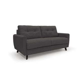 Divani.Store Callisto Sof&aacute; Cama Convertible De Tela Suave E Impermeable 168 Cm (mat. 120x197) Negro