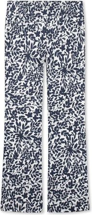 Hart by Helena Hart Flair Print Flor Marine Broek - Dames - Wijde Broeken - Blauw - 2XL - Broeken