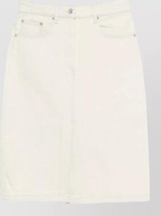 A.P.C. denim midi straight skirt