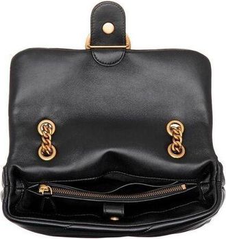 Pinko Black Lamb Leather Crossbody Bag