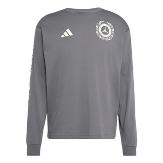 adidas x Mercedes AMG Petronas Formula 1 Team Silver Arrows Long Sleeve T-Shirt Asia Sizing Granite KS2240