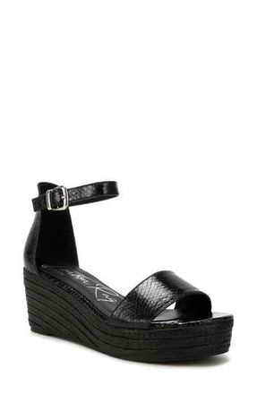 London Rag Utah Platform Wedge Espadrille Sandal in Black at Nordstrom Rack, Size 6