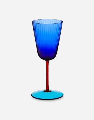 Dolce & Gabbana Hand-blown Murano White Wine Glass - Wine Glasses Multicolor Onesize