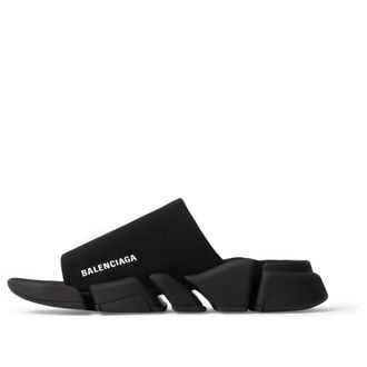 Balenciaga Speed 2.0 Recycled Knit Sandals Black 711453W2DB11000
