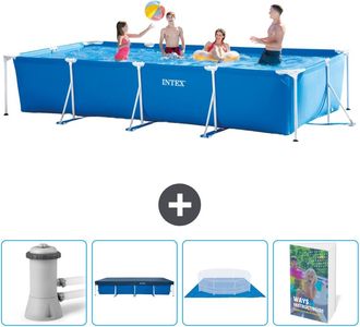 Intex Piscina Con Estructura Rectangular - 450x220x84 Cm - 7-piezas Scb117