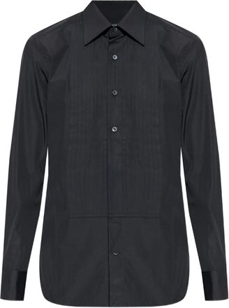 Tom Ford Camicia plissettata - Nero