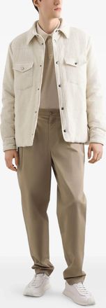 Dolce & Gabbana Mens Gabardine Trousers - Tan Cotton - Size EU 46 (Mens)