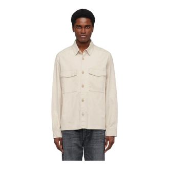 Drykorn Casual Overshirt met Borstzakken - Heren - Zomerjassen - Wit - M - Katoen - Jassen