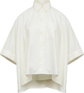 Maison Margiela Katoenen overhemd - Dames - Overhemden - Wit - XS - Katoen - Overhemden