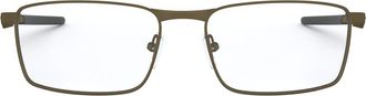 Oakley Fuller 55mm Rectangular Optical Glasses in Silver at Nordstrom