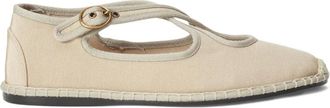 Polo Ralph Lauren Espadrilles met gekruiste bandjes en gesp - Beige