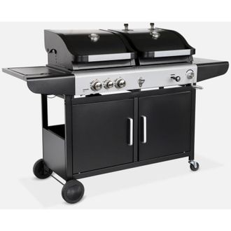Alice's Garden Barbecue a gas 2 in 1, 3 bruciatori + 1 fuoco laterale