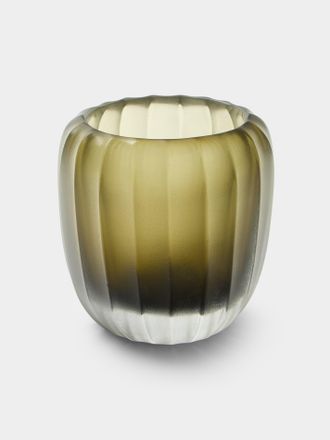 Micheluzzi Glass Rullo Laguna Coste Hand-Blown Murano Glass Vase (4.5in/11cm)