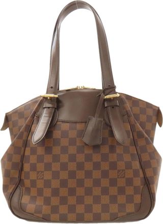 Louis Vuitton Damier Canvas Ebene Damier Canvas Tote Bag (Pre-Owned)