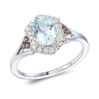 Le Vian Ladies Aquamarine Rings set in 14K Vanilla Gold