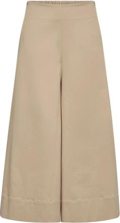 Mos Mosh Cropped Broeken - Dames - Vrijetijds broeken - Beige - S - Broeken