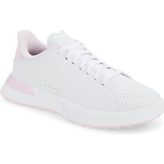 G/Fore G.112 Perforated Kiltie Golf Shoe in Snow/Blush at Nordstrom, Size 10.5